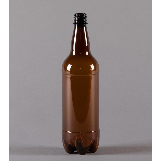 PET butelis 1000 ml rudas padėklas 1296 vnt.