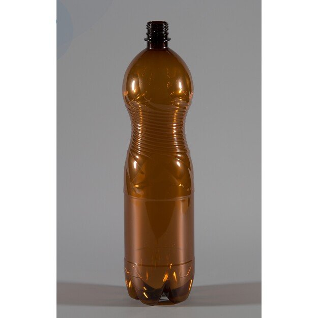 PET butelis 1500 ml rudas Maišas 128 vnt.
