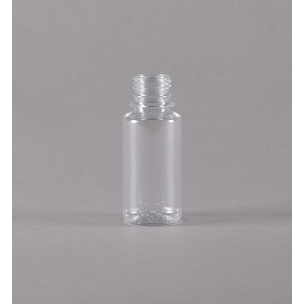 PET butelis 100 ml, skaidrus dėžė 250 vnt.